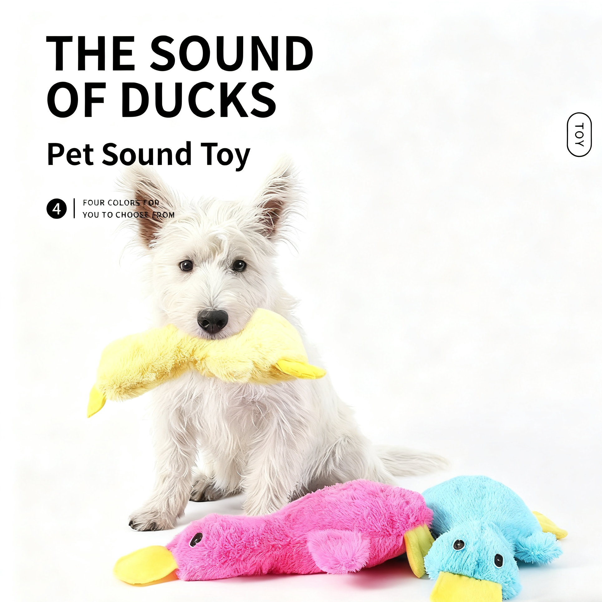 Plush Pet Toy with Squeaker for Cats & Dogs