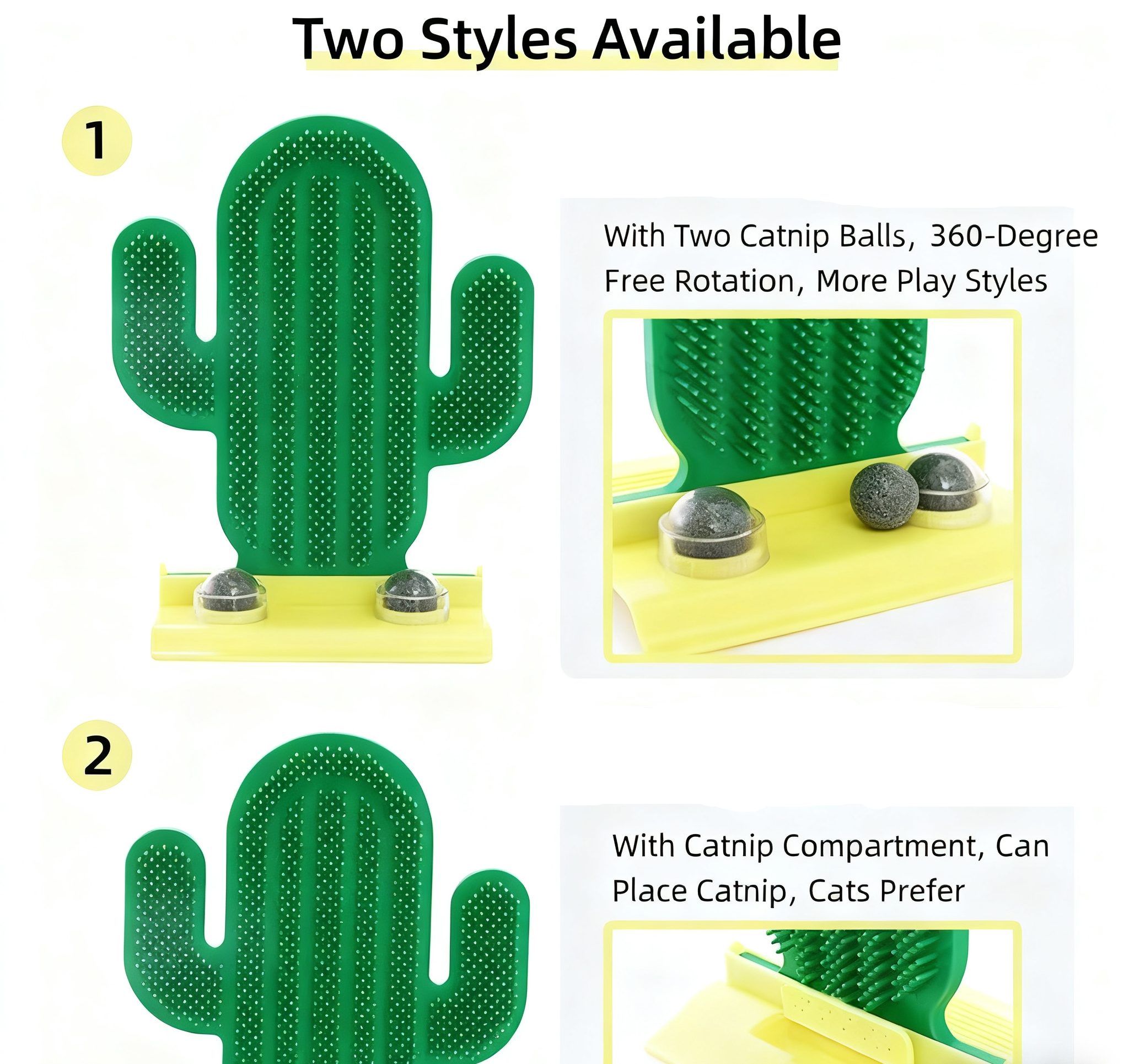 Cactus Cat Itch‑Relief Massager