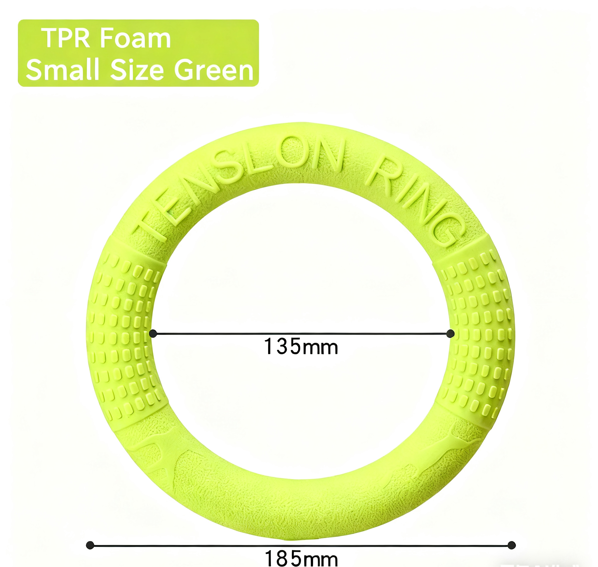 TPR Floating Dog Ring Toy, Chew‑Resistant