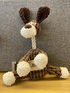 M&Miucy Hottest Plush Donkey Pet Toys, Durable Chew & Teeth-Cleaning