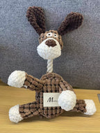 M&Miucy Hottest Plush Donkey Pet Toys, Durable Chew & Teeth-Cleaning