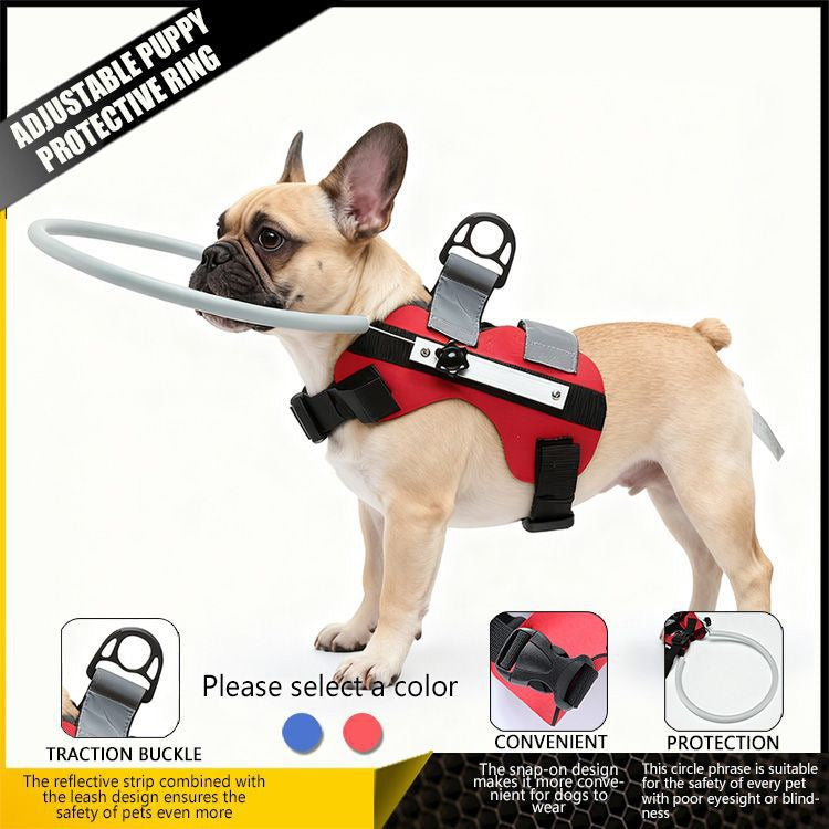 M&Miucy Adjustable Blind Pet Anti-Collision Protection Collar
