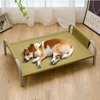 Elevated Portable Pet Cot Bed, Washable Metal Frame Dog Cat Bed