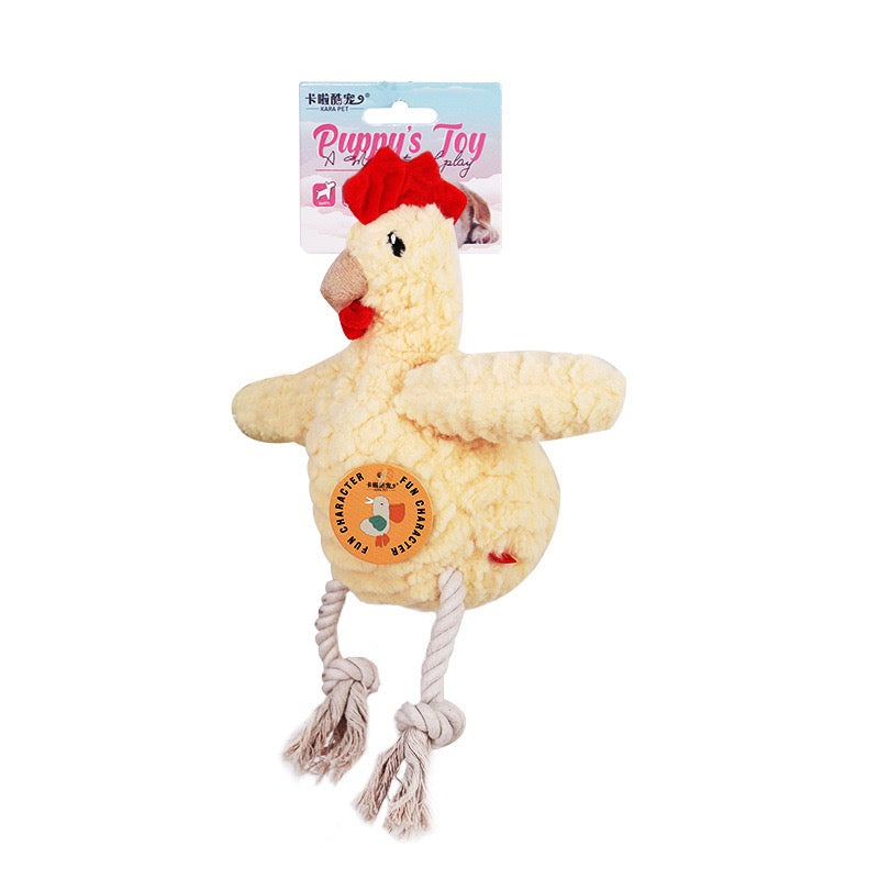 Durable Squeaky Plush Dog Toy for Medium & Large Dogs, Teething & Boredom Relief