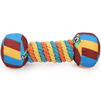 Rainbow Twisted Candy Dog Toy, Squeaky Durable Chew Toy