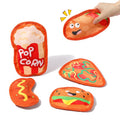 Hamburger & Fries Dog Toys, Squeaky Durable Chew Toys for Small Large Dogs