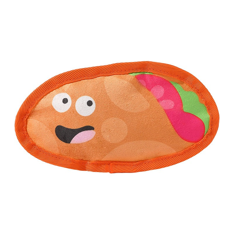 Hamburger & Fries Dog Toys, Squeaky Durable Chew Toys for Small Large Dogs