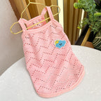 Thin Breathable Dog Suspender Clothes for Small Medium Dogs Cats