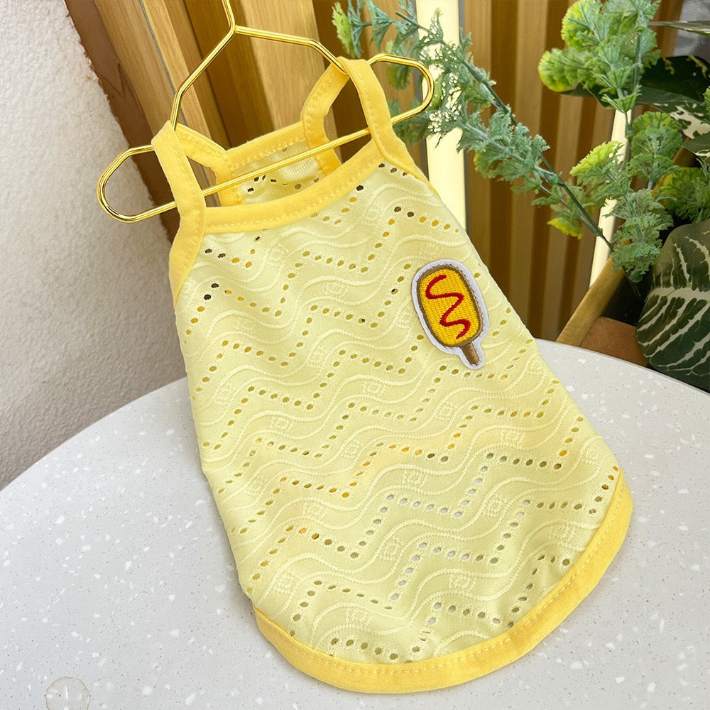Thin Breathable Dog Suspender Clothes for Small Medium Dogs Cats