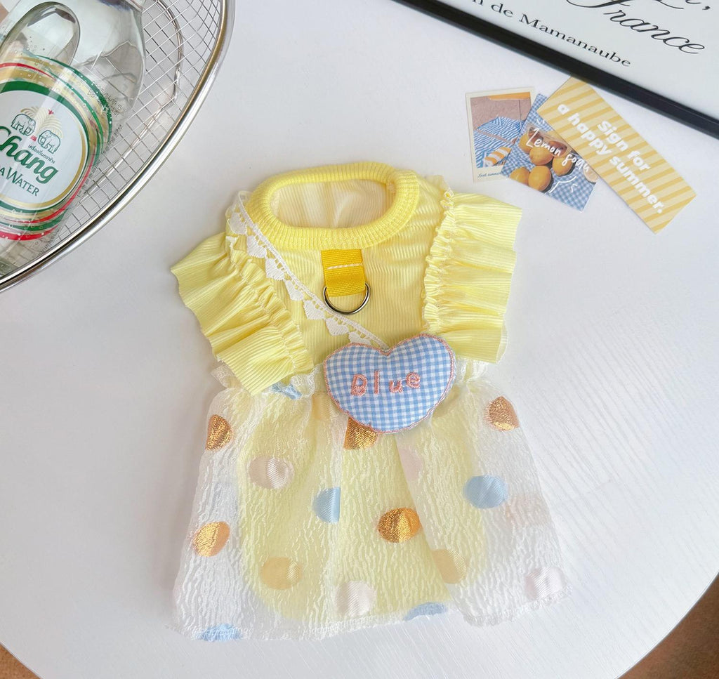 Summer Ice Silk Breathable Sun Protection Pet Dress for Dogs & Cats