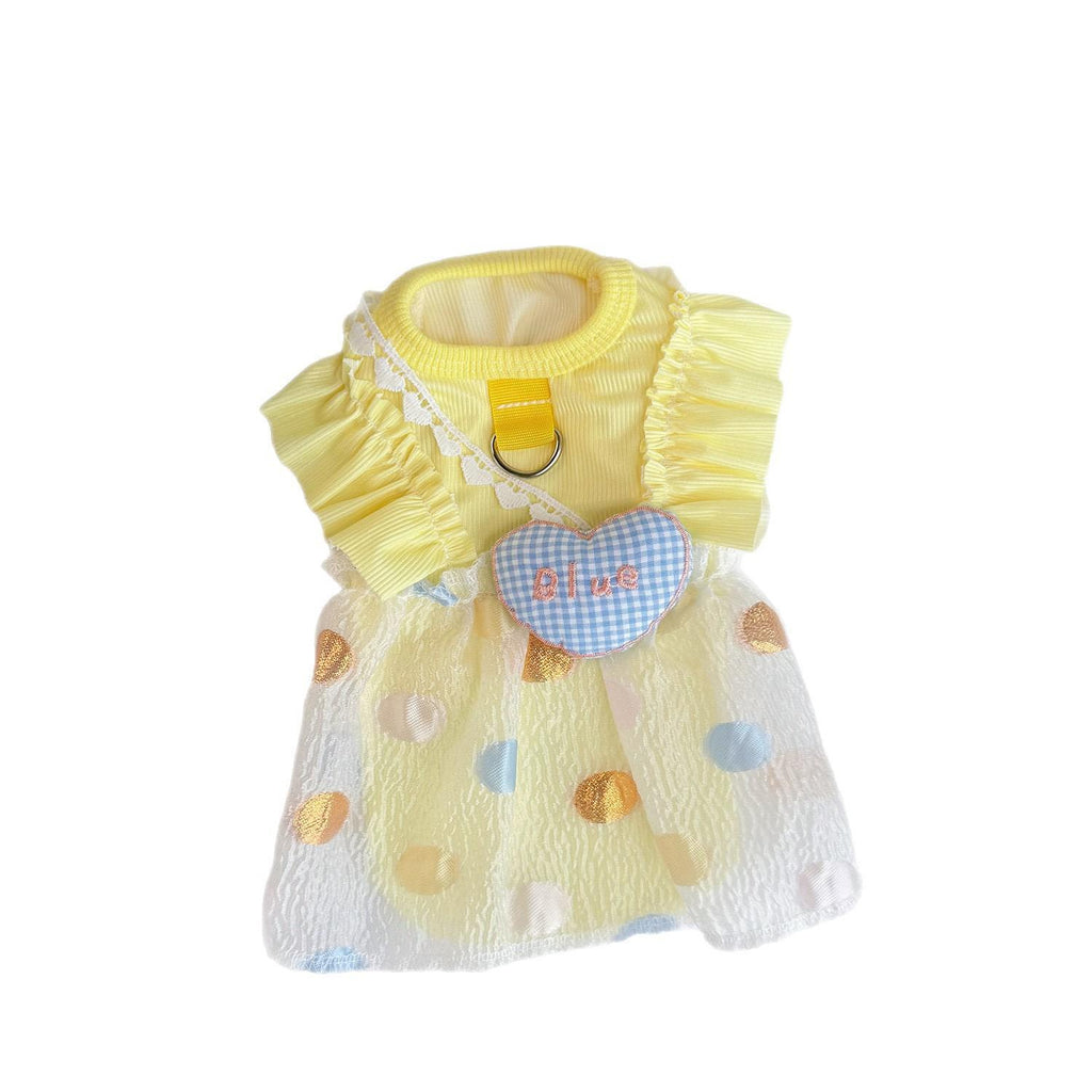 Summer Ice Silk Breathable Sun Protection Pet Dress for Dogs & Cats