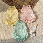 Spring Summer Thin Dog Vest, Breathable Cat Clothes, Hair Loss Prevention, Teddy & Small Dogs Suspender Dress