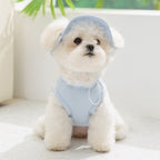 Spring & Summer Dog Clothes, Outdoor Sun Protection Hooded Cooling Vest, Breathable Thin Style for Small Dogs