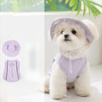 Spring & Summer Dog Clothes, Outdoor Sun Protection Hooded Cooling Vest, Breathable Thin Style for Small Dogs
