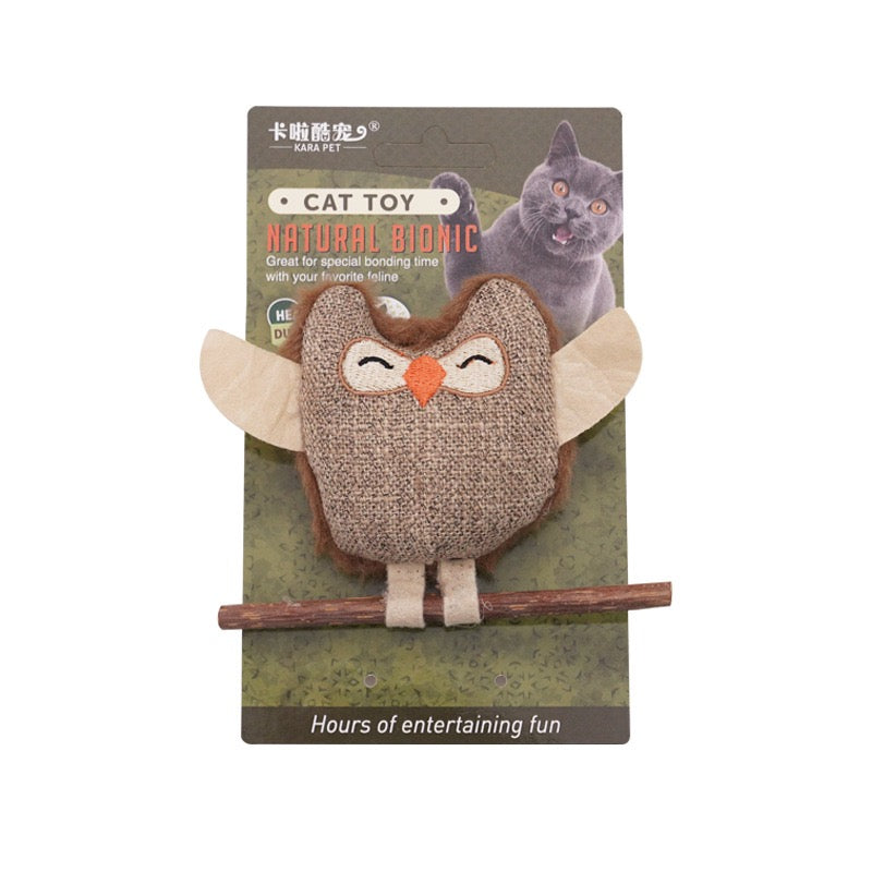 Self-Play Cat Toys: Catnip, Feather & Matatabi Chew Sticks for Teeth Cleaning