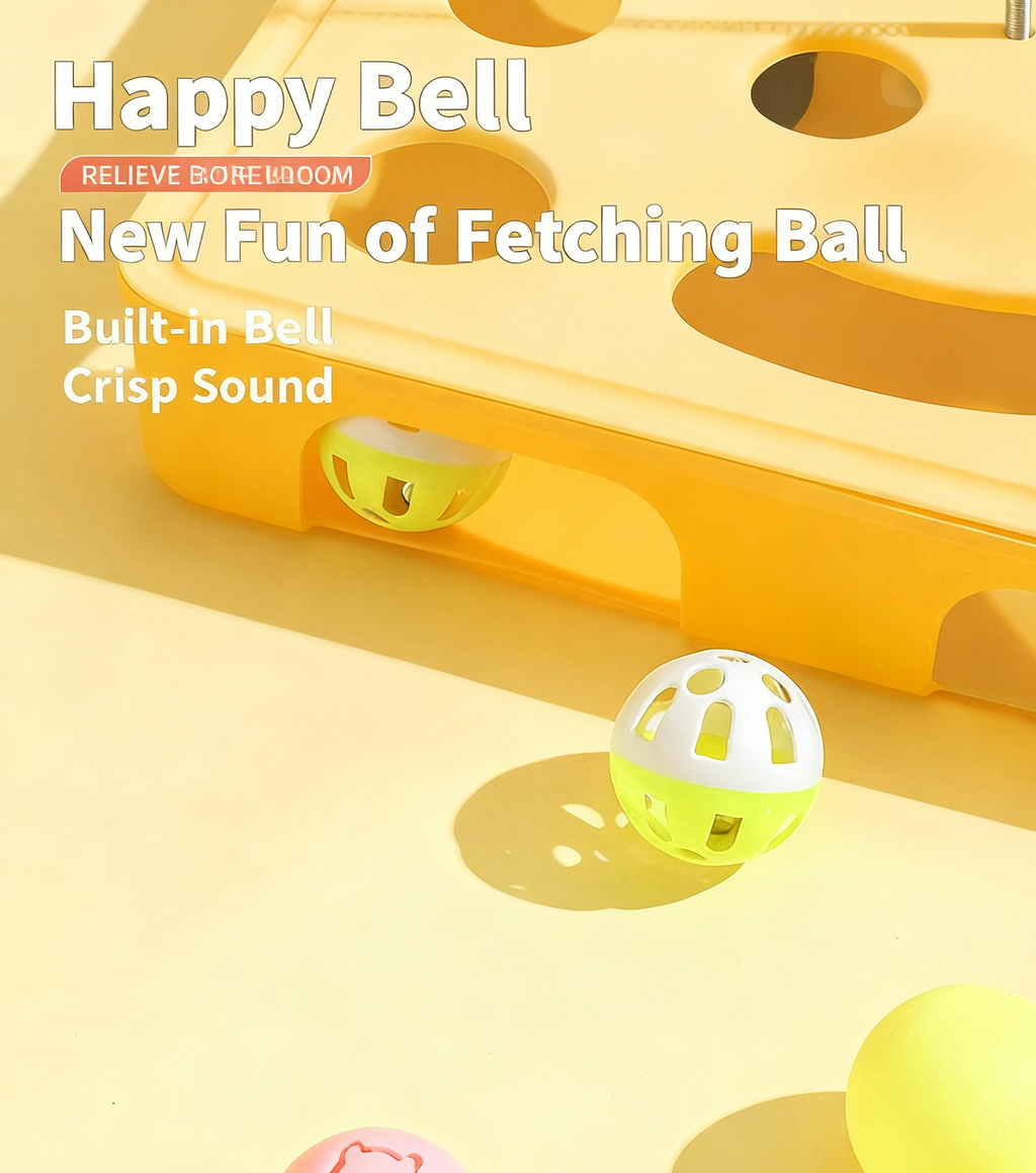 Cat Teaser Wand with Feathers & Bells, Self‑Play Toy