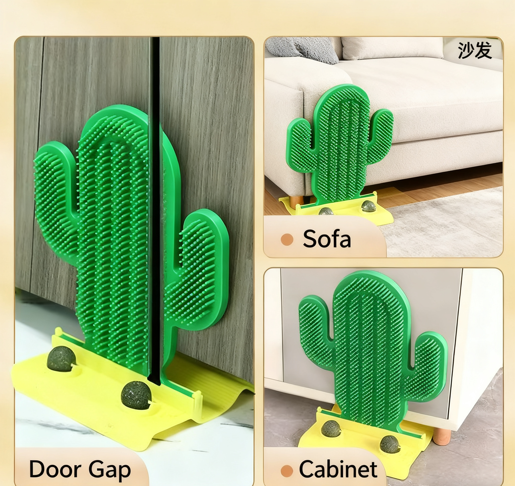 Cactus Cat Itch‑Relief Massager