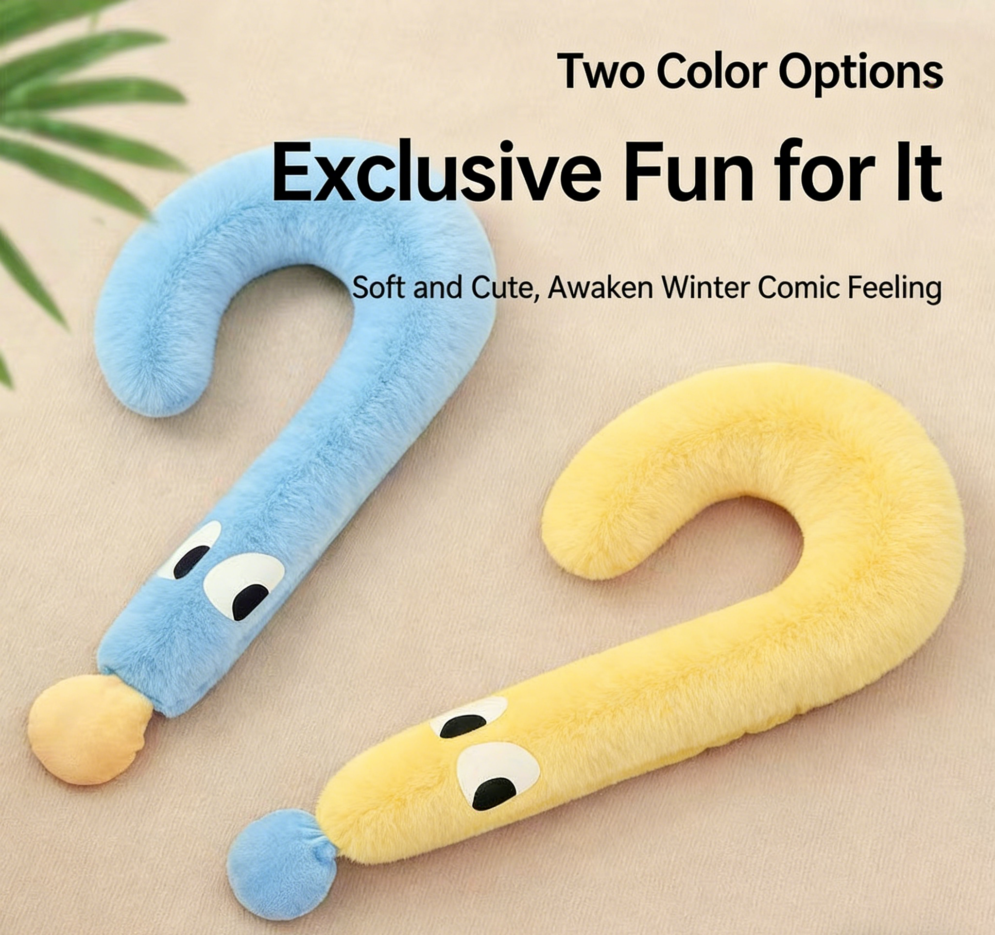 Question Mark Lying Pillow, Pet Pillow for Dogs & Cats, All-Season Universal, Pet Toy & Bed Accessory, INS Style