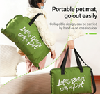 M&Miucy Portable Foldable Waterproof Pet Bed with Zipper & Handle