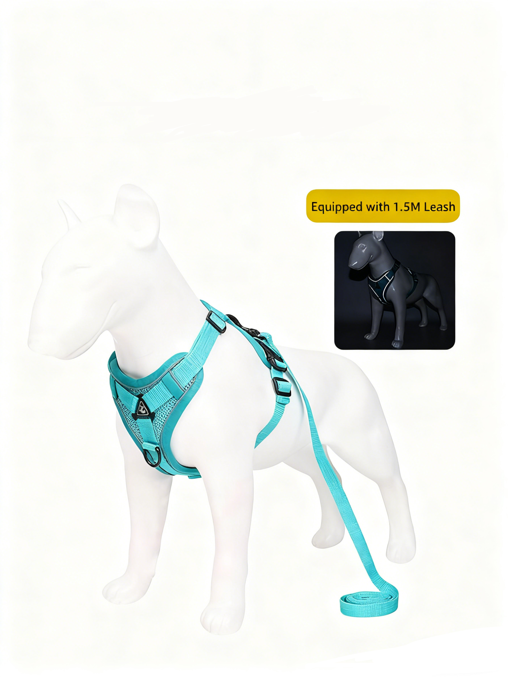 Reflective Breathable Pet Harness Vest Leash for Dogs and Cats