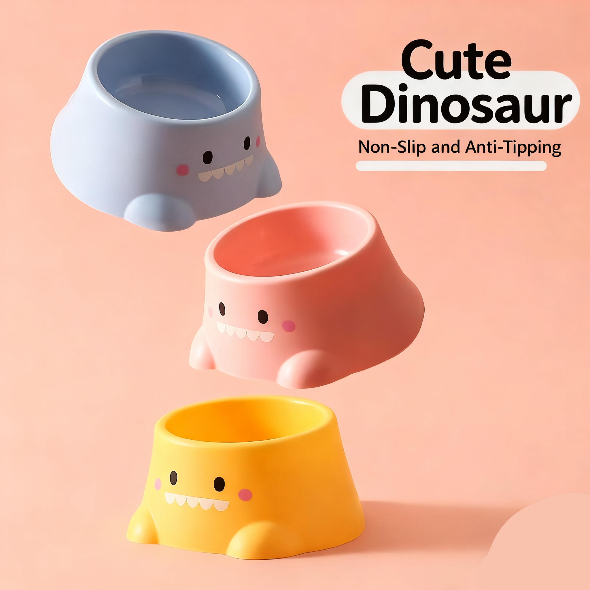 Stainless Steel Anti-Choke Bowl for Cats