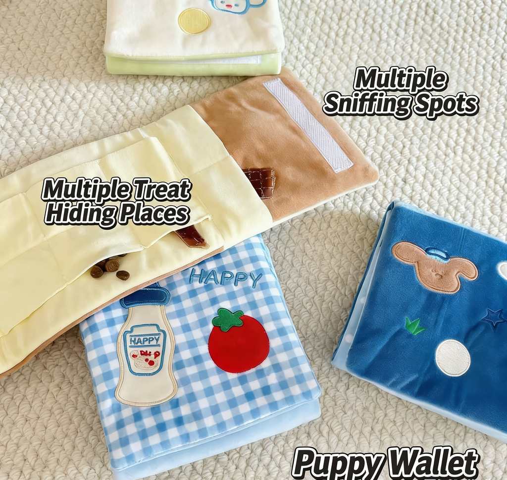 Pet plush snuffle toy for dogs, cute interactive puzzle toy to relieve boredom & hide treats