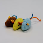 M&Miucy Realistic Plush Mouse Cat Toys for Boredom Relief, Filled with Catnip