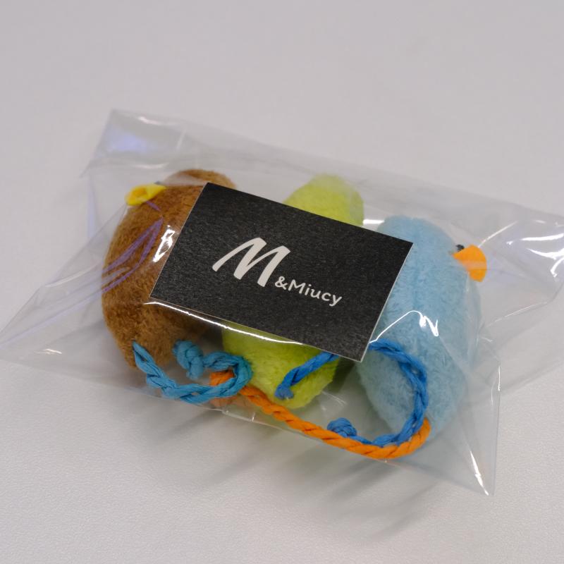 M&Miucy Realistic Plush Mouse Cat Toys for Boredom Relief, Filled with Catnip