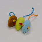 M&Miucy Realistic Plush Mouse Cat Toys for Boredom Relief, Filled with Catnip
