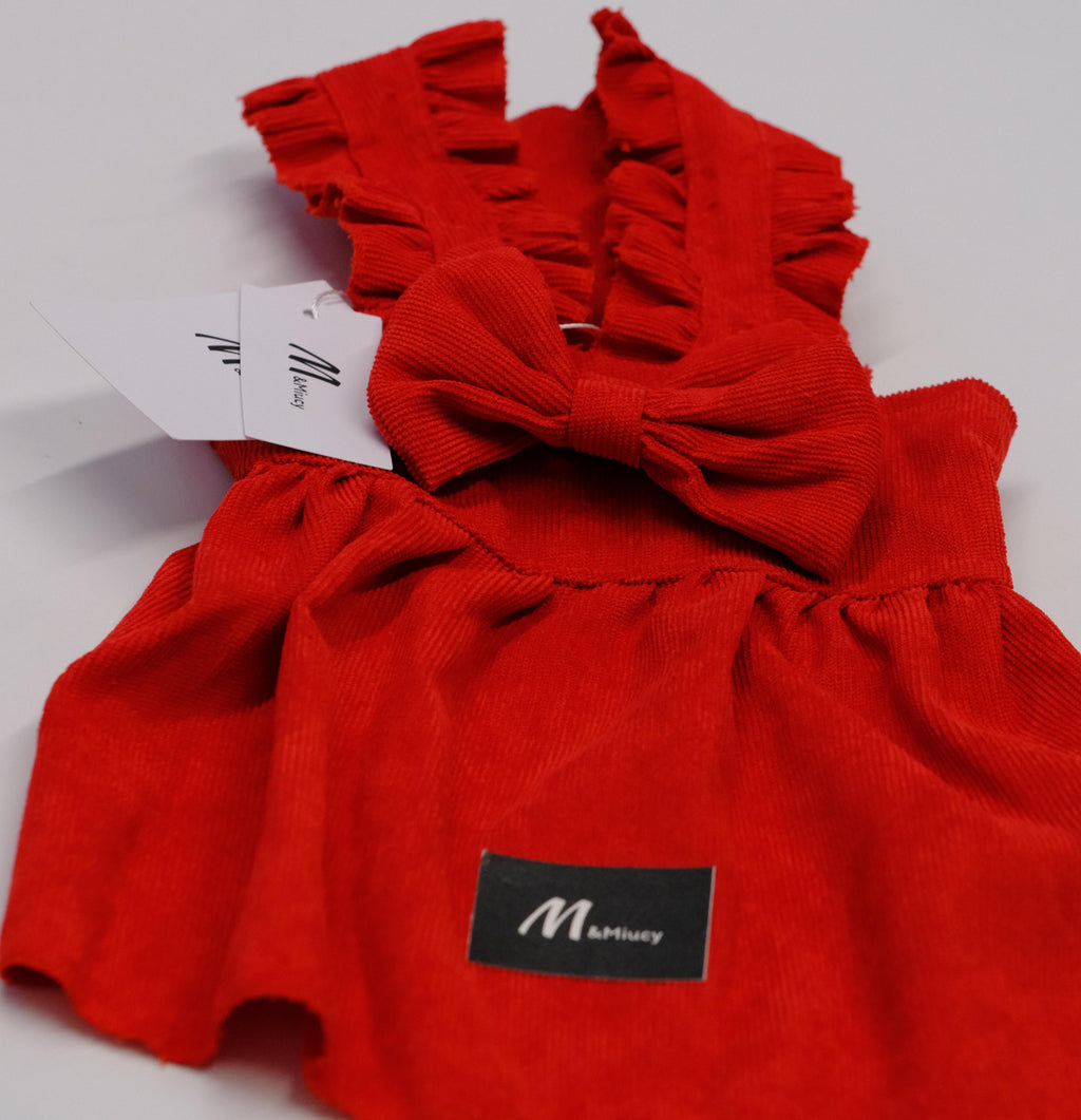 M&Miucy Cute Dog Dress, Pet Sundress for Small Breed Dogs
