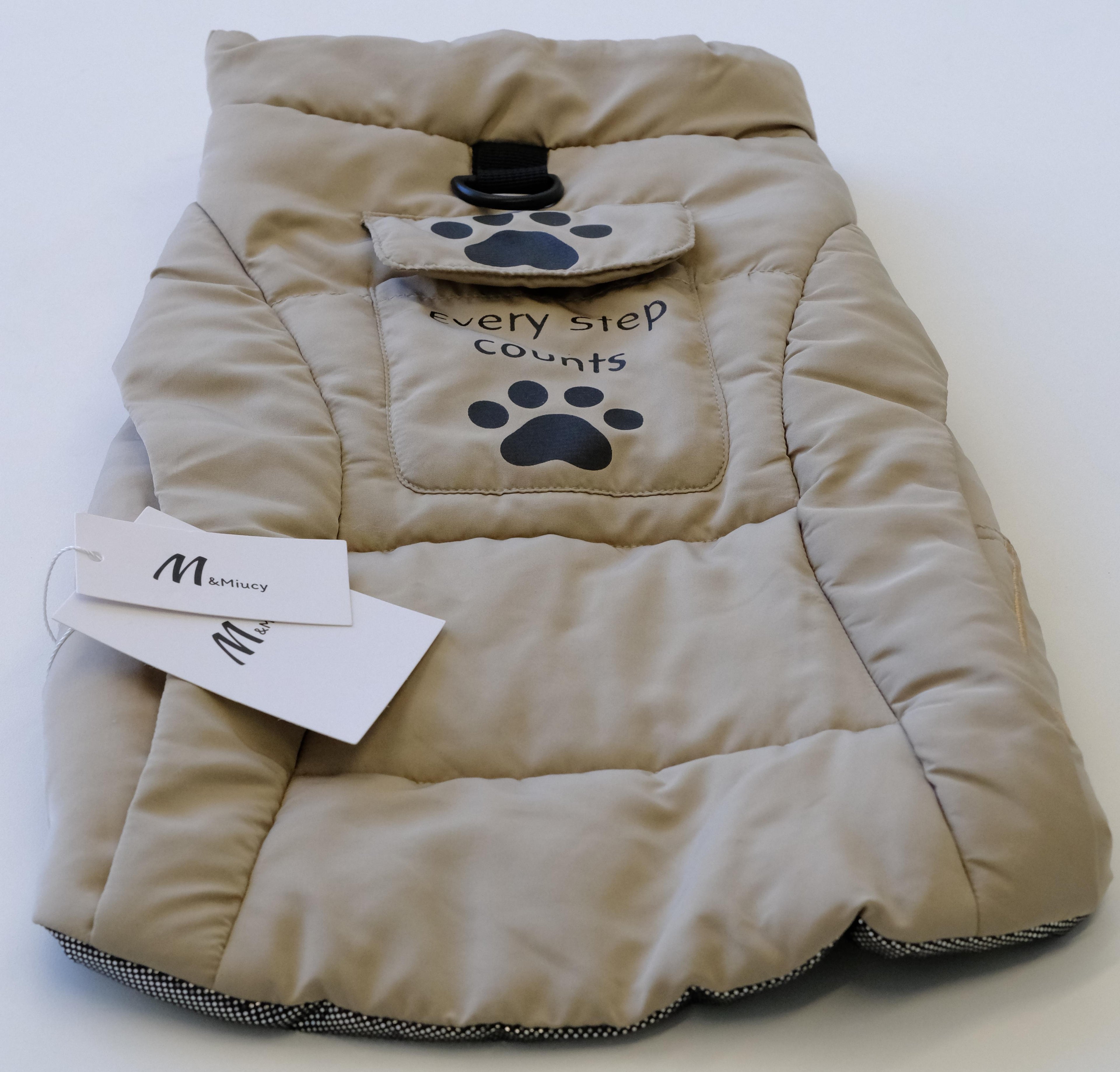 M&Miucy Hip-Hop Style Pet Vest & Padded Jacket, Warm Coat for Dogs & Cats