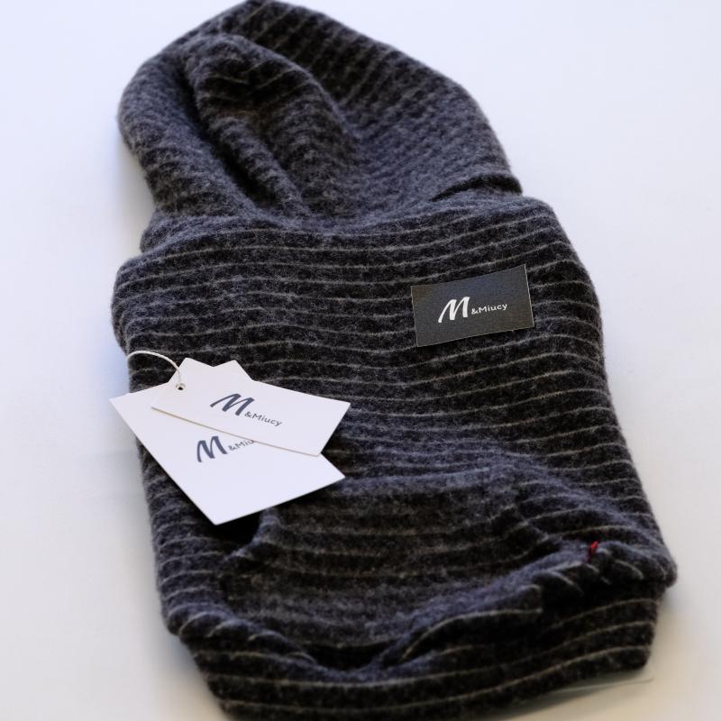M&Miucy Warm Plush Striped Sweatshirt for Dogs & Cats, Casual Pet Outerwear
