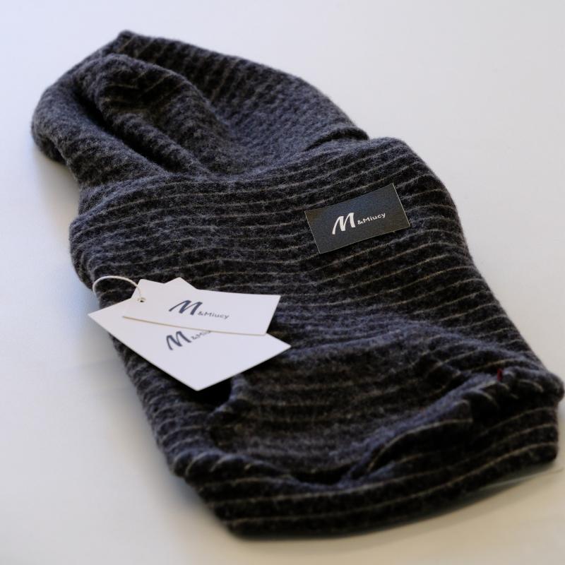 M&Miucy Warm Plush Striped Sweatshirt for Dogs & Cats, Casual Pet Outerwear