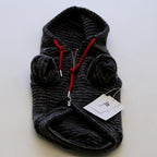 M&Miucy Warm Plush Striped Sweatshirt for Dogs & Cats, Casual Pet Outerwear