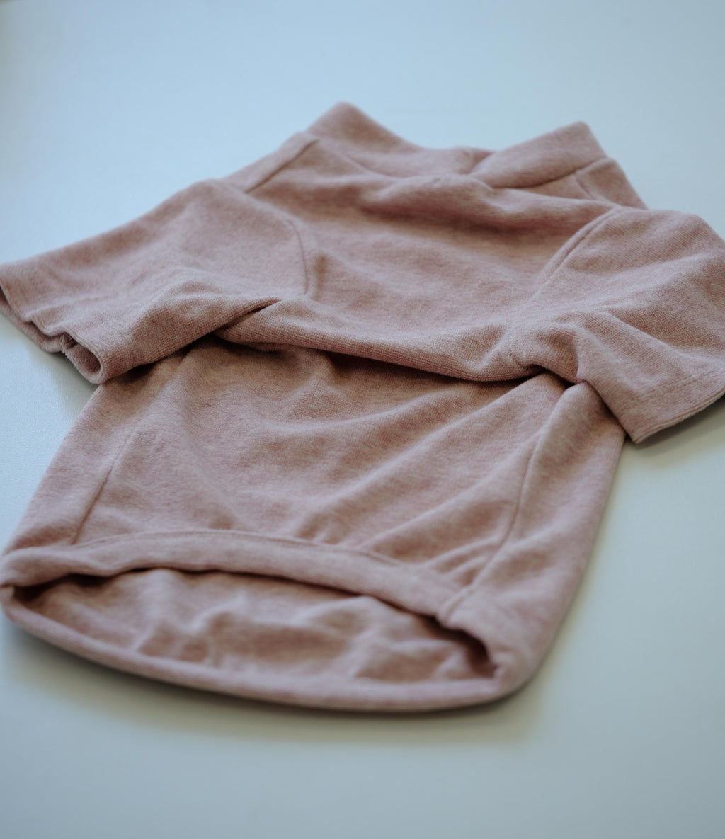 M&Miucy 2026 New Color Pet Spring & Autumn Two-Sleeve Base Shirt, Lotus Root Pink