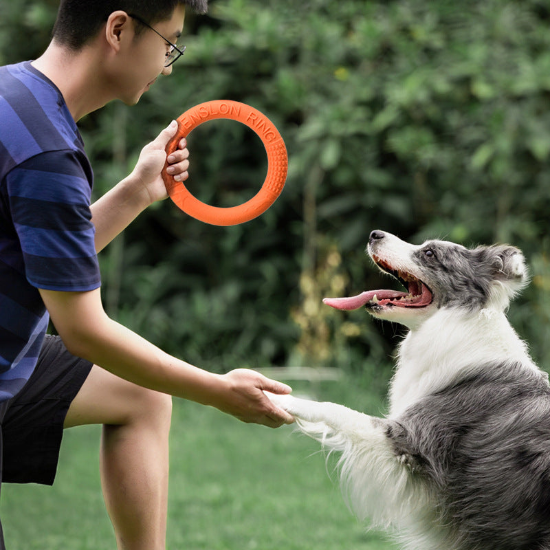 TPR Floating Dog Ring Toy, Chew‑Resistant
